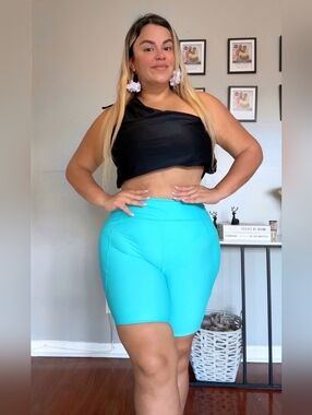 Women High Waisted Swim Shorts  Tummy Control Bathing Suit Short with Liner Bike